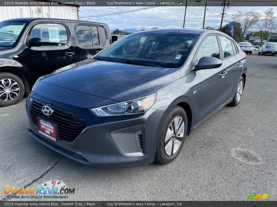 2019 Hyundai Ioniq Hybrid Blue Summit Gray / Black Photo #3