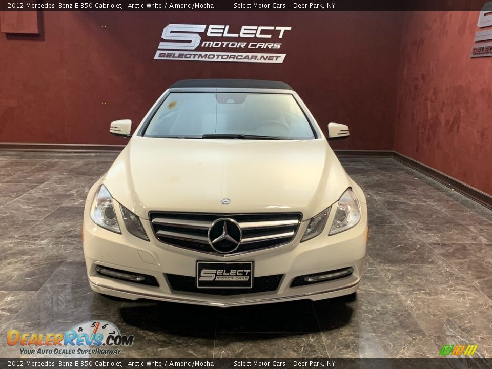 2012 Mercedes-Benz E 350 Cabriolet Arctic White / Almond/Mocha Photo #2