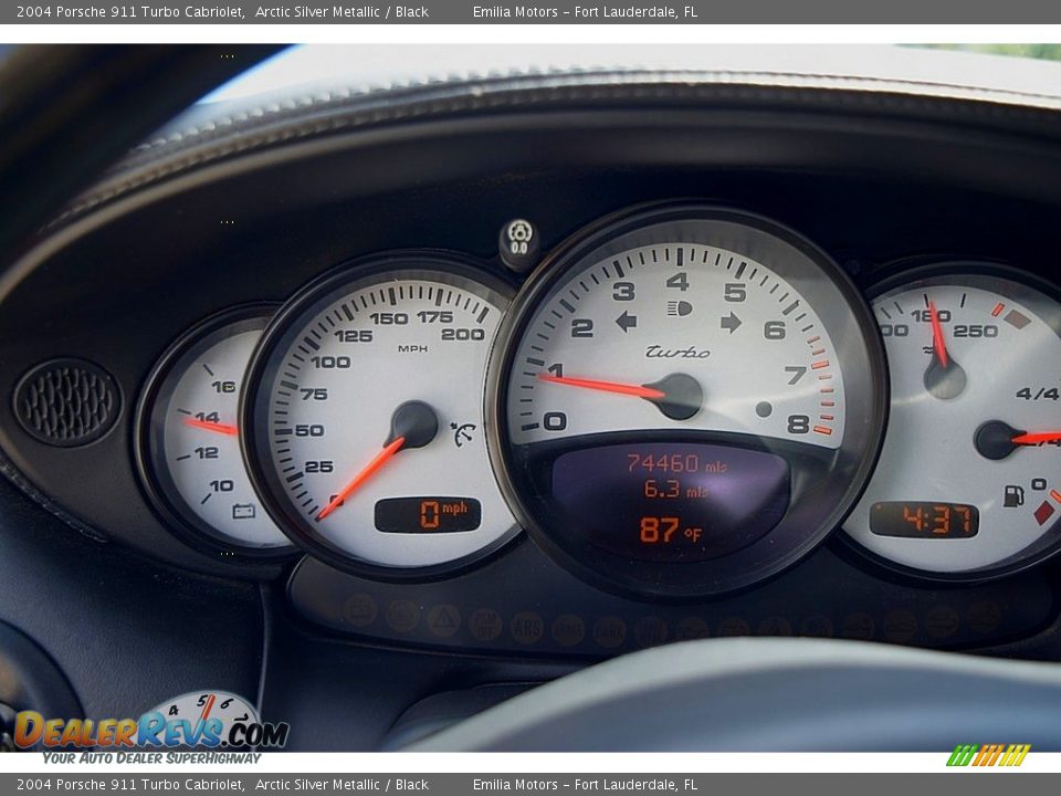 2004 Porsche 911 Turbo Cabriolet Gauges Photo #73