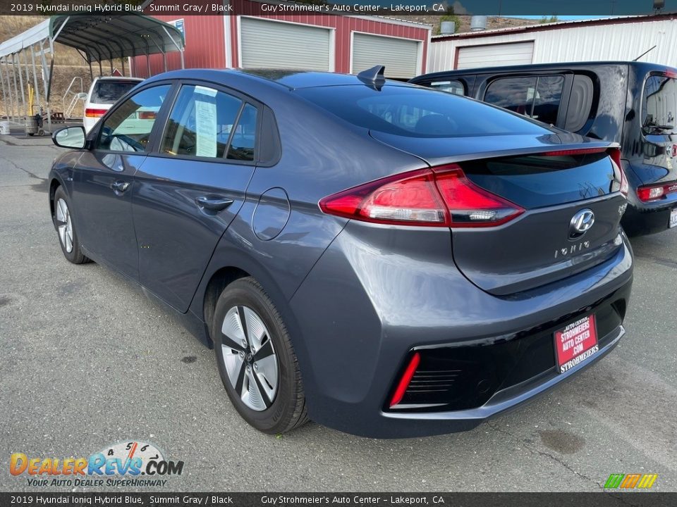 2019 Hyundai Ioniq Hybrid Blue Summit Gray / Black Photo #4