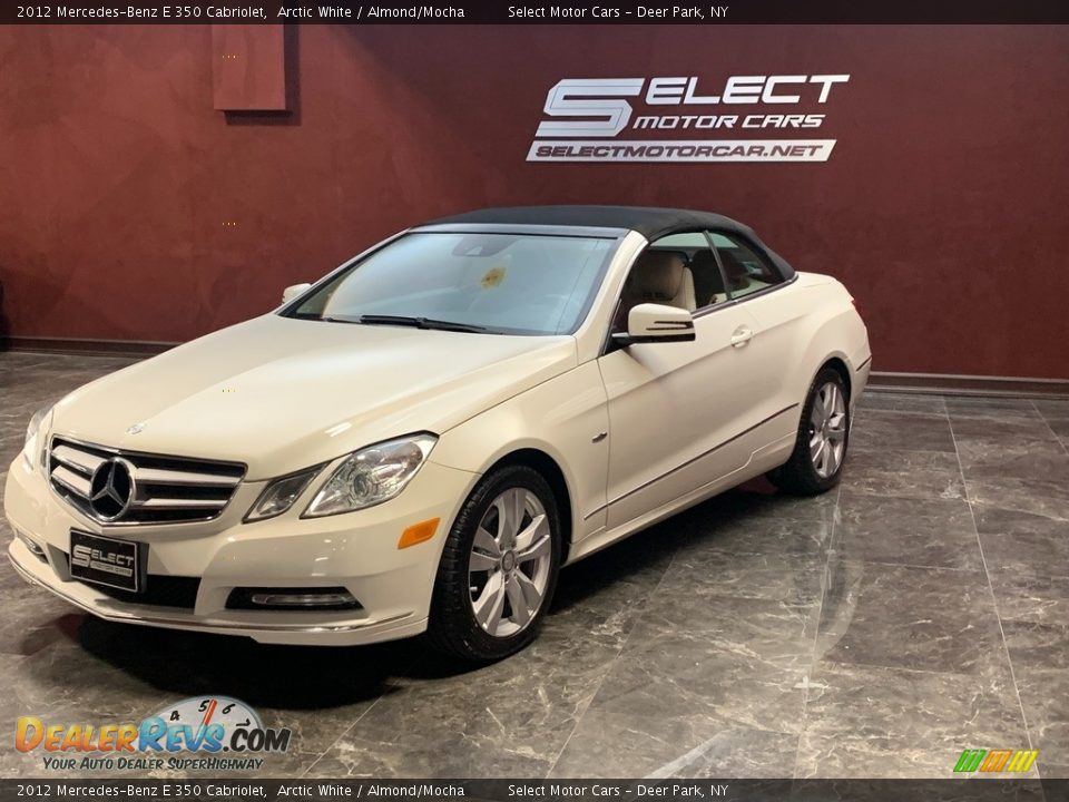 2012 Mercedes-Benz E 350 Cabriolet Arctic White / Almond/Mocha Photo #4