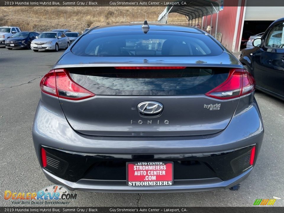 2019 Hyundai Ioniq Hybrid Blue Summit Gray / Black Photo #5