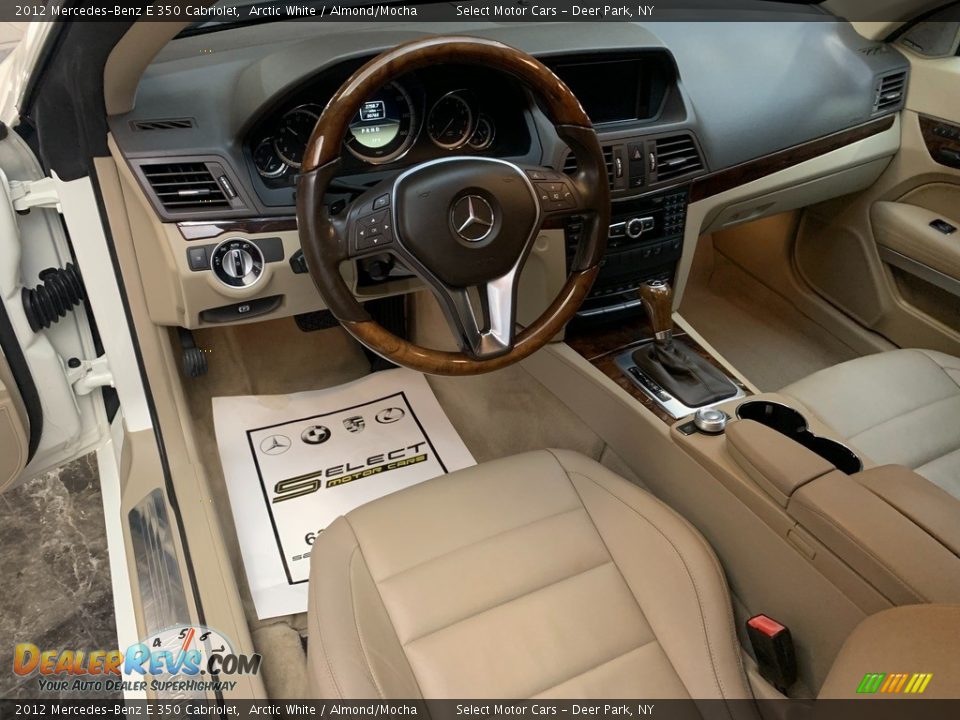 2012 Mercedes-Benz E 350 Cabriolet Arctic White / Almond/Mocha Photo #9