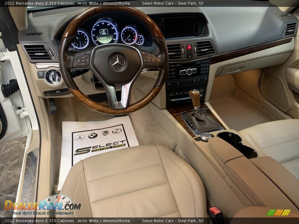 2012 Mercedes-Benz E 350 Cabriolet Arctic White / Almond/Mocha Photo #10