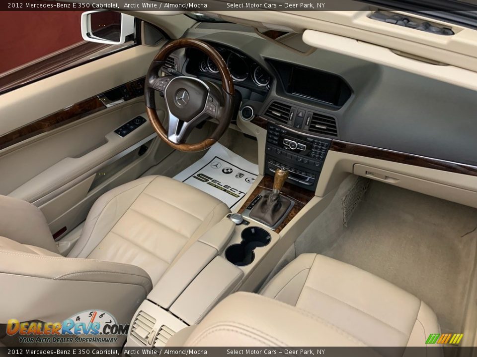 2012 Mercedes-Benz E 350 Cabriolet Arctic White / Almond/Mocha Photo #15