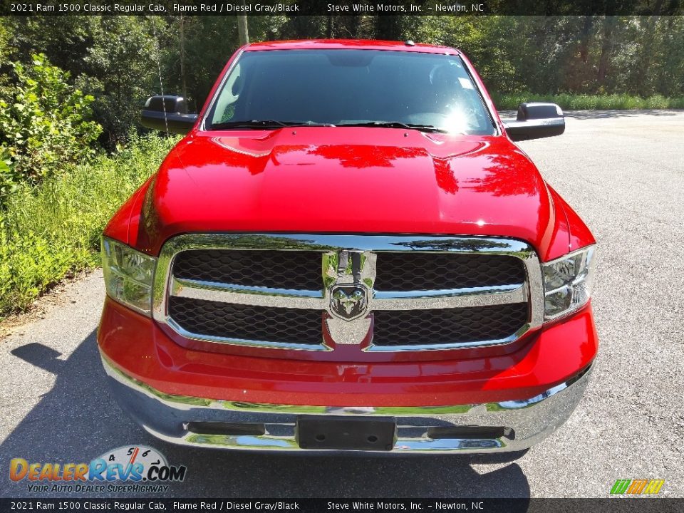 2021 Ram 1500 Classic Regular Cab Flame Red / Diesel Gray/Black Photo #4