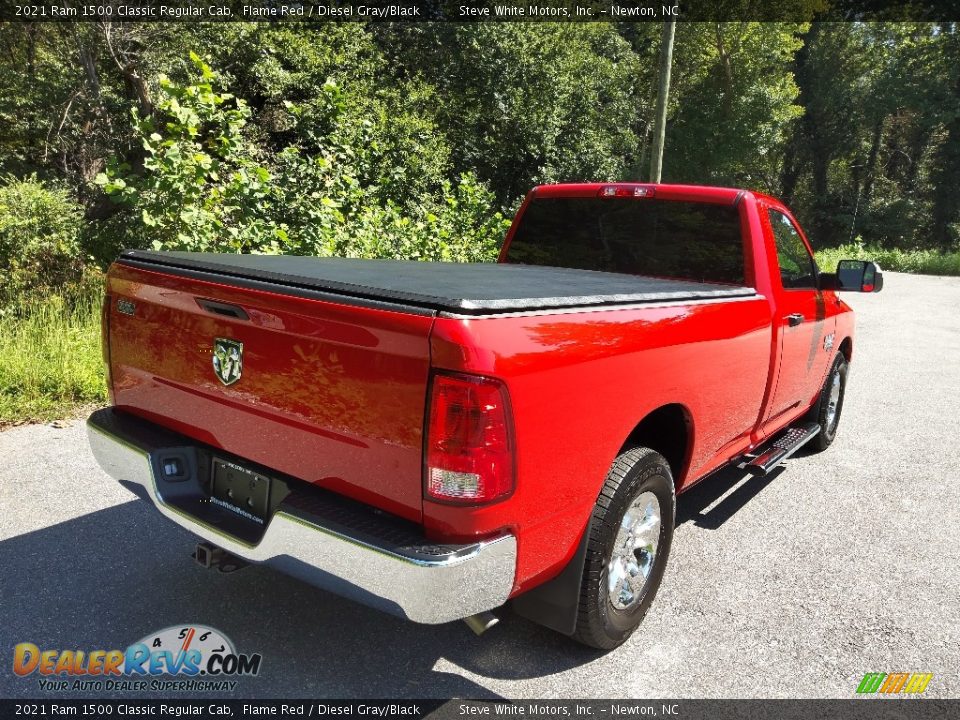 2021 Ram 1500 Classic Regular Cab Flame Red / Diesel Gray/Black Photo #7