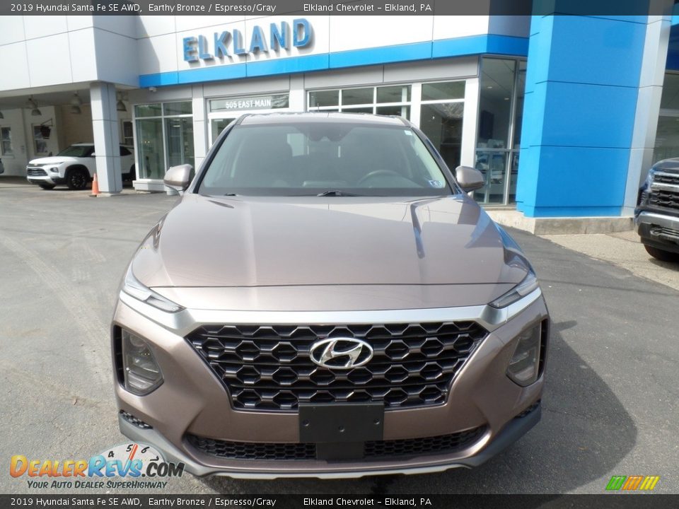 2019 Hyundai Santa Fe SE AWD Earthy Bronze / Espresso/Gray Photo #3