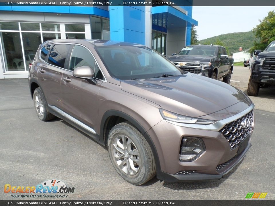 2019 Hyundai Santa Fe SE AWD Earthy Bronze / Espresso/Gray Photo #4