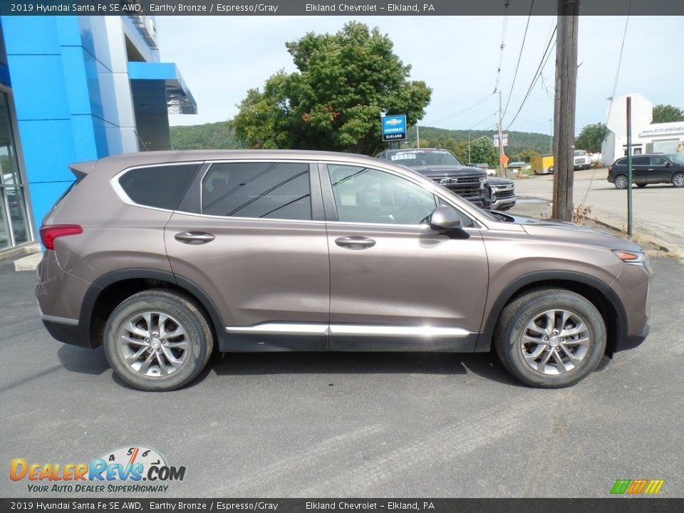 2019 Hyundai Santa Fe SE AWD Earthy Bronze / Espresso/Gray Photo #6