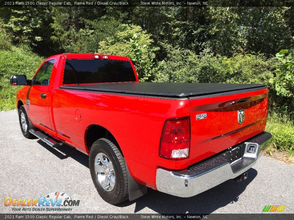 2021 Ram 1500 Classic Regular Cab Flame Red / Diesel Gray/Black Photo #11