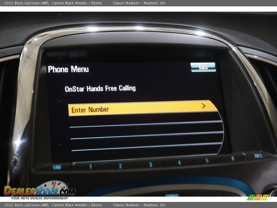 2012 Buick LaCrosse AWD Carbon Black Metallic / Ebony Photo #11