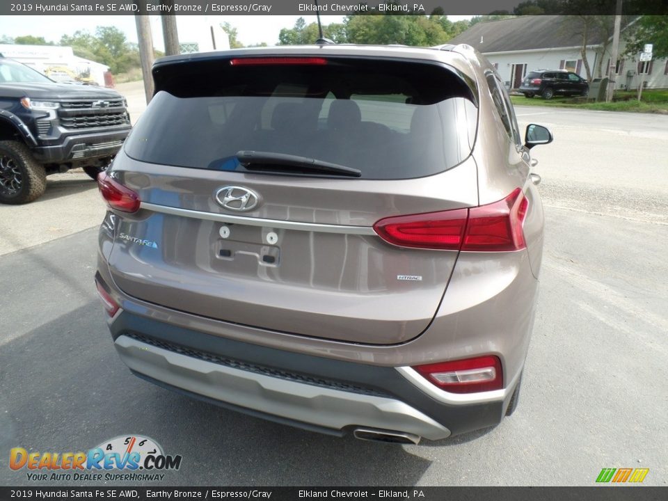 2019 Hyundai Santa Fe SE AWD Earthy Bronze / Espresso/Gray Photo #8