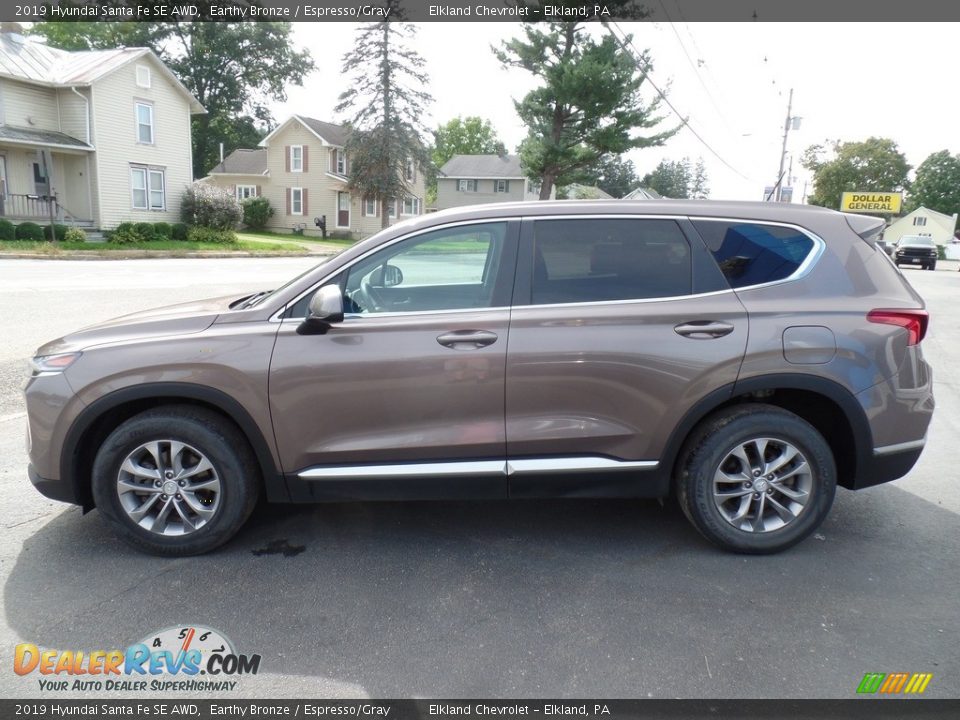 2019 Hyundai Santa Fe SE AWD Earthy Bronze / Espresso/Gray Photo #11