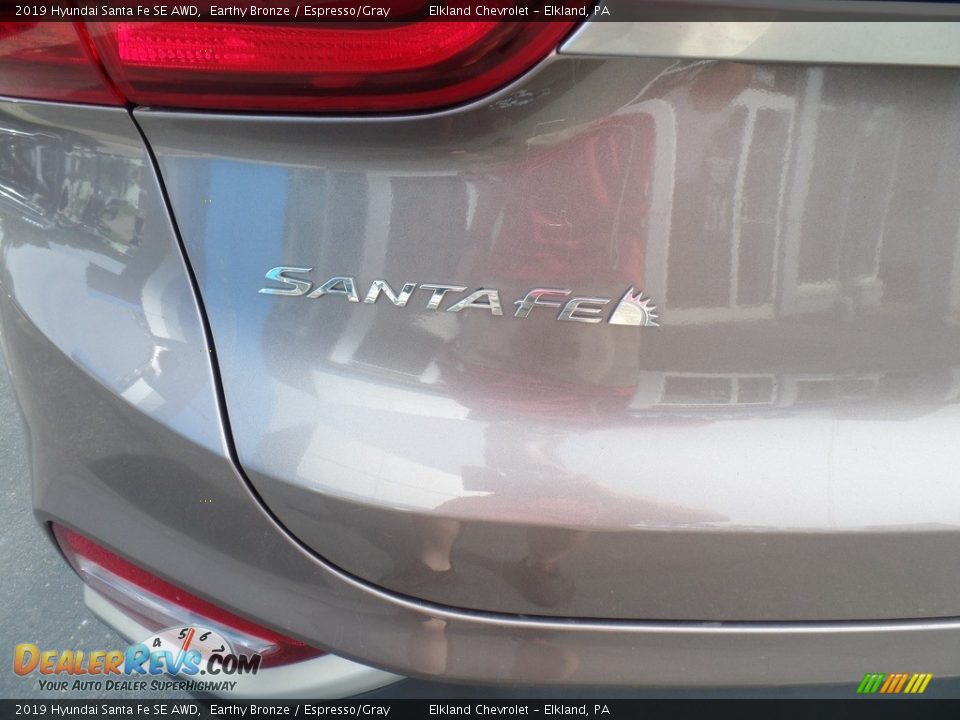 2019 Hyundai Santa Fe SE AWD Earthy Bronze / Espresso/Gray Photo #13