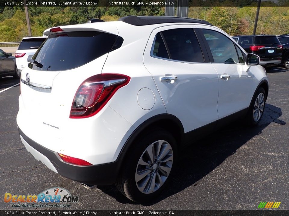 2020 Buick Encore Preferred Summit White / Ebony Photo #7
