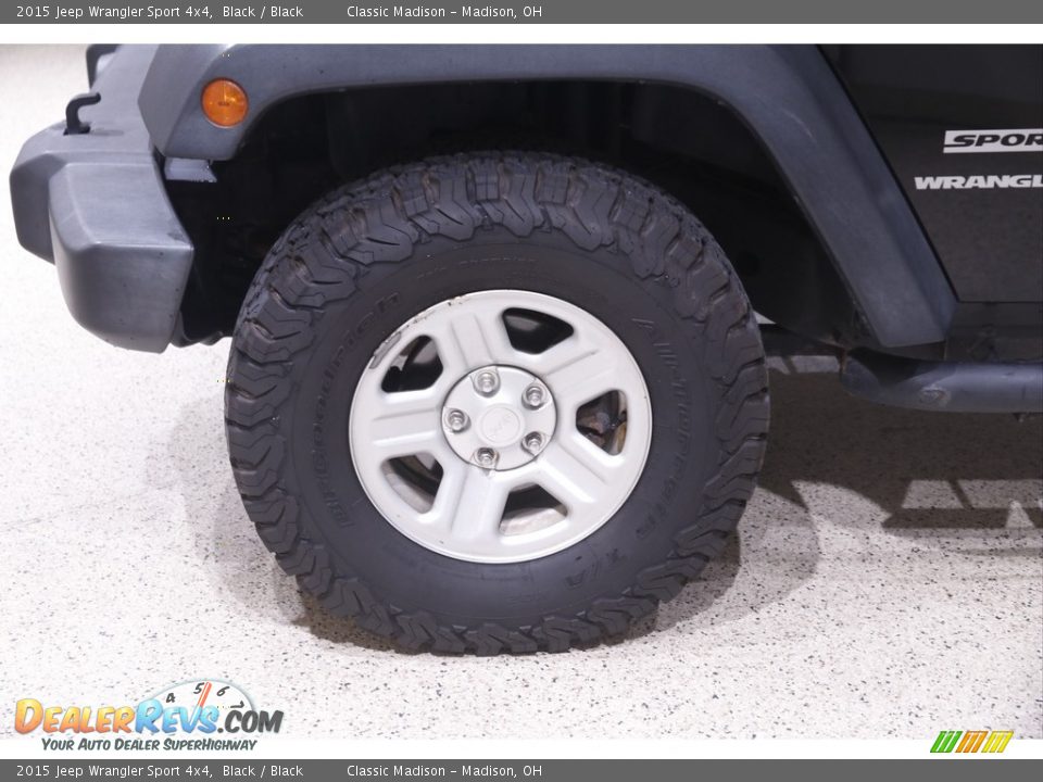 2015 Jeep Wrangler Sport 4x4 Black / Black Photo #4