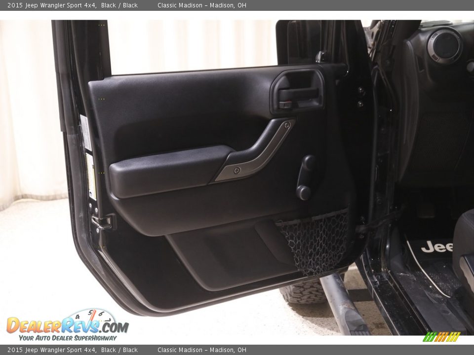 2015 Jeep Wrangler Sport 4x4 Black / Black Photo #5