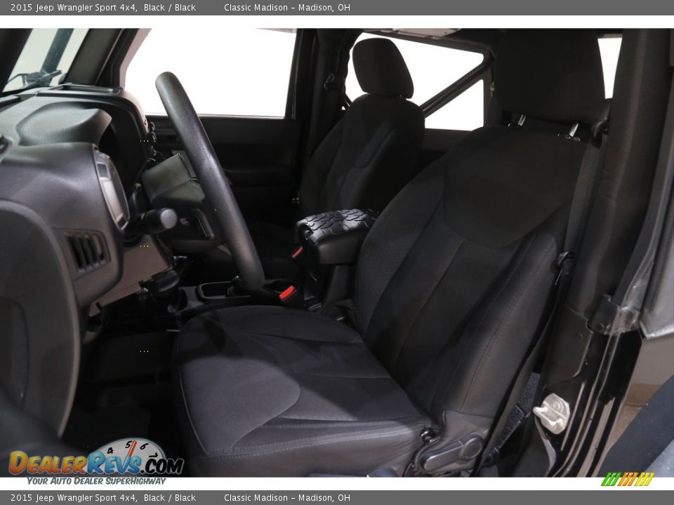 2015 Jeep Wrangler Sport 4x4 Black / Black Photo #6