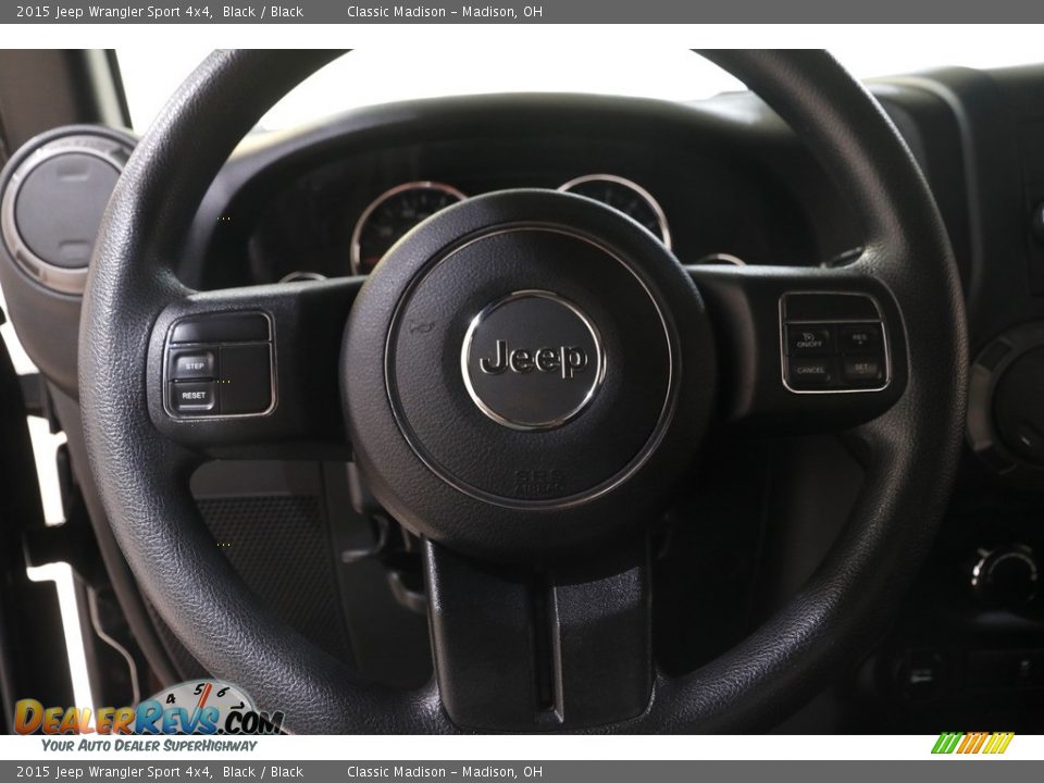 2015 Jeep Wrangler Sport 4x4 Black / Black Photo #8