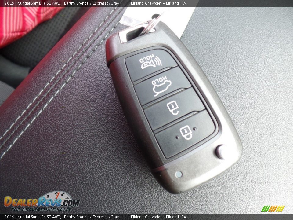 2019 Hyundai Santa Fe SE AWD Earthy Bronze / Espresso/Gray Photo #25