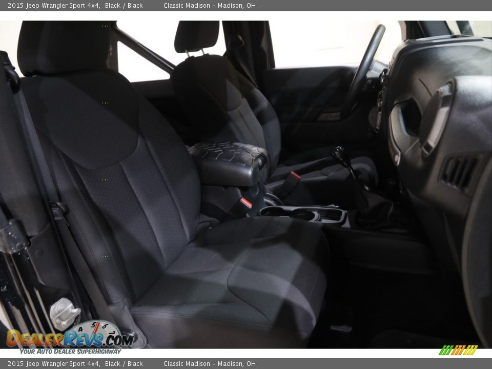 2015 Jeep Wrangler Sport 4x4 Black / Black Photo #13