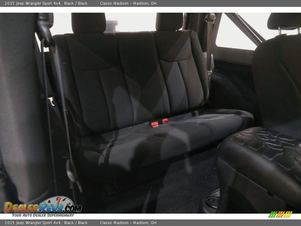 2015 Jeep Wrangler Sport 4x4 Black / Black Photo #14