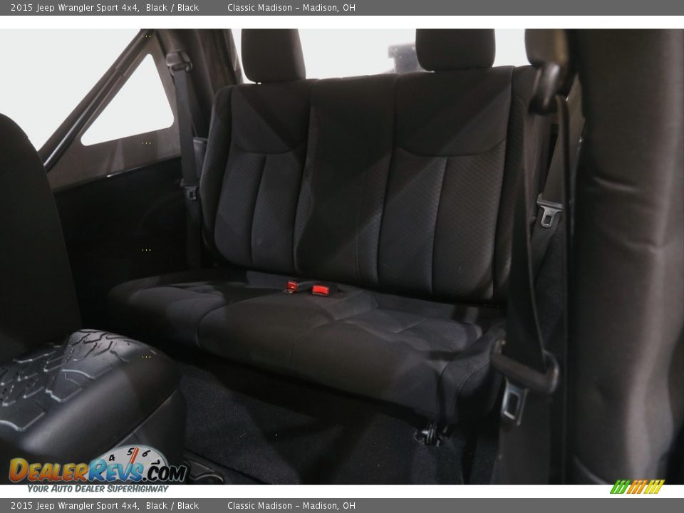 2015 Jeep Wrangler Sport 4x4 Black / Black Photo #15