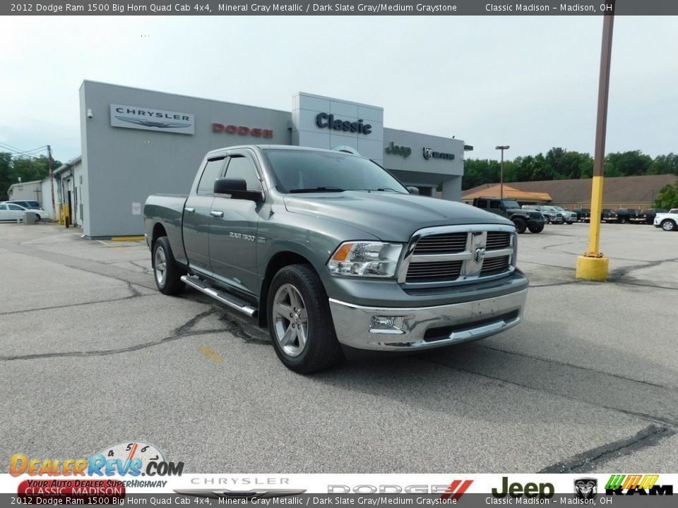 2012 Dodge Ram 1500 Big Horn Quad Cab 4x4 Mineral Gray Metallic / Dark Slate Gray/Medium Graystone Photo #1