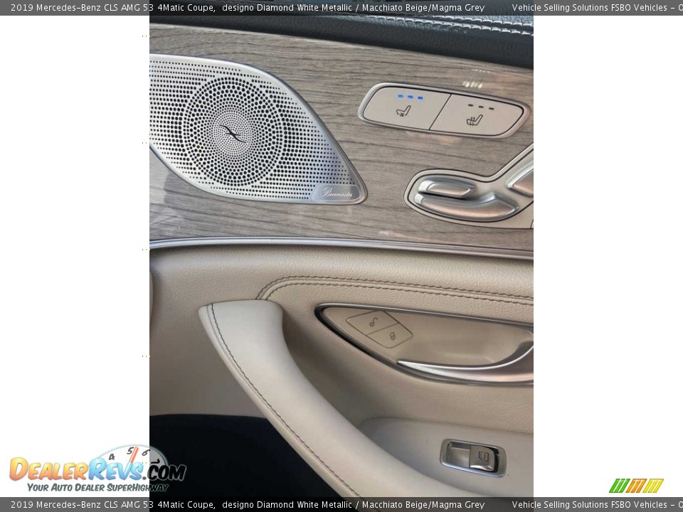 2019 Mercedes-Benz CLS AMG 53 4Matic Coupe designo Diamond White Metallic / Macchiato Beige/Magma Grey Photo #7
