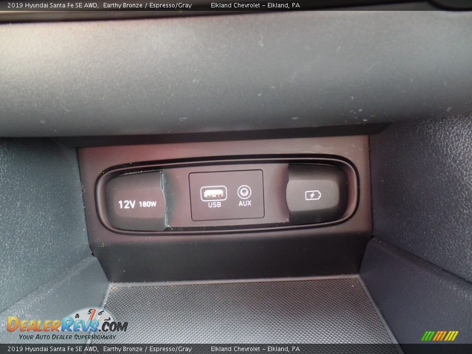 2019 Hyundai Santa Fe SE AWD Earthy Bronze / Espresso/Gray Photo #32