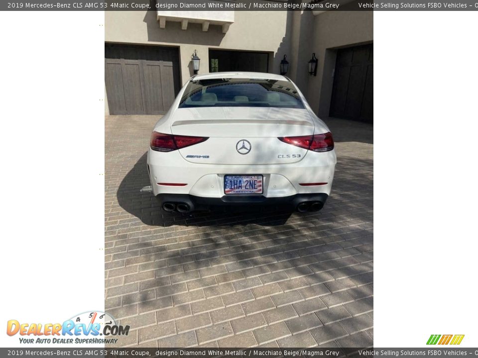 2019 Mercedes-Benz CLS AMG 53 4Matic Coupe designo Diamond White Metallic / Macchiato Beige/Magma Grey Photo #10