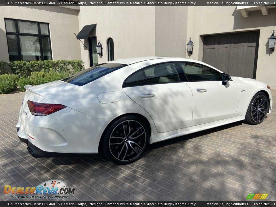 2019 Mercedes-Benz CLS AMG 53 4Matic Coupe designo Diamond White Metallic / Macchiato Beige/Magma Grey Photo #11