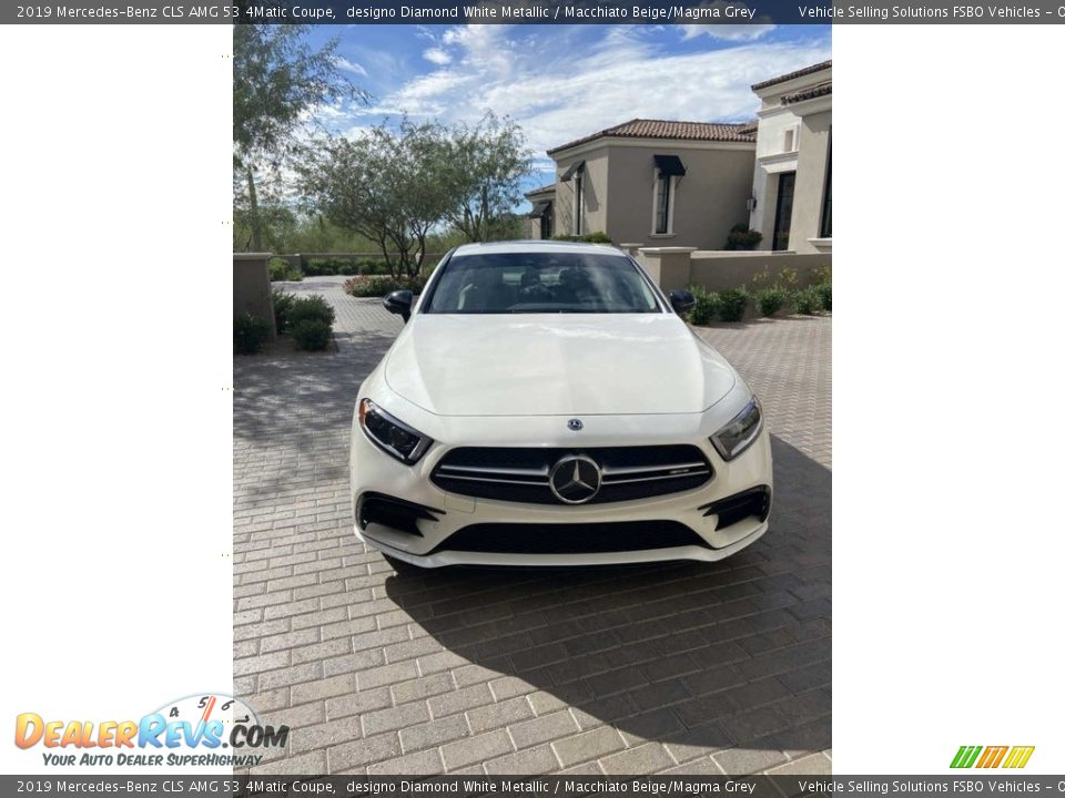 2019 Mercedes-Benz CLS AMG 53 4Matic Coupe designo Diamond White Metallic / Macchiato Beige/Magma Grey Photo #12