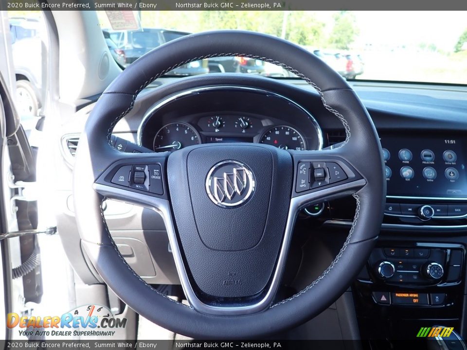 2020 Buick Encore Preferred Summit White / Ebony Photo #28