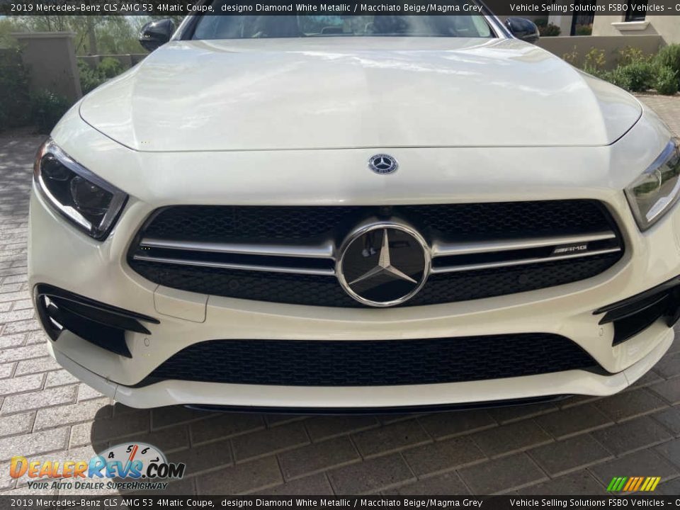 2019 Mercedes-Benz CLS AMG 53 4Matic Coupe designo Diamond White Metallic / Macchiato Beige/Magma Grey Photo #13