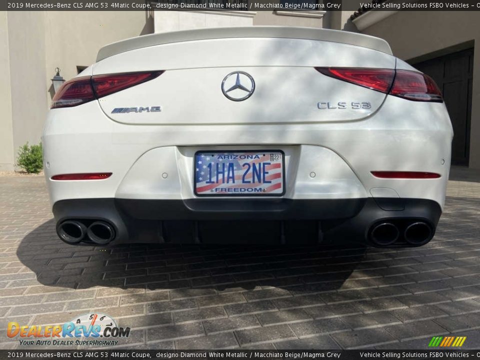 2019 Mercedes-Benz CLS AMG 53 4Matic Coupe designo Diamond White Metallic / Macchiato Beige/Magma Grey Photo #14