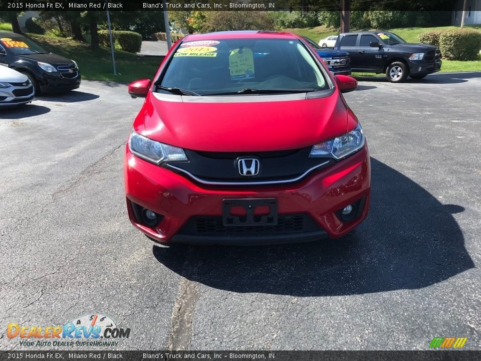 2015 Honda Fit EX Milano Red / Black Photo #3