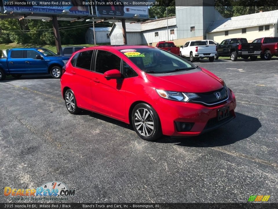 2015 Honda Fit EX Milano Red / Black Photo #4