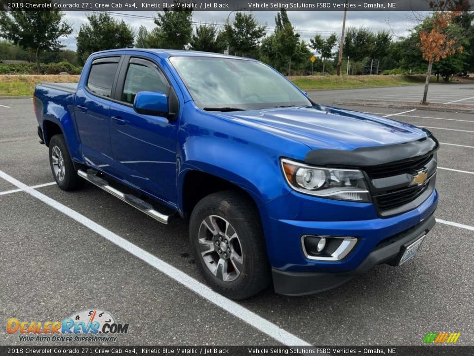 Kinetic Blue Metallic 2018 Chevrolet Colorado Z71 Crew Cab 4x4 Photo #5