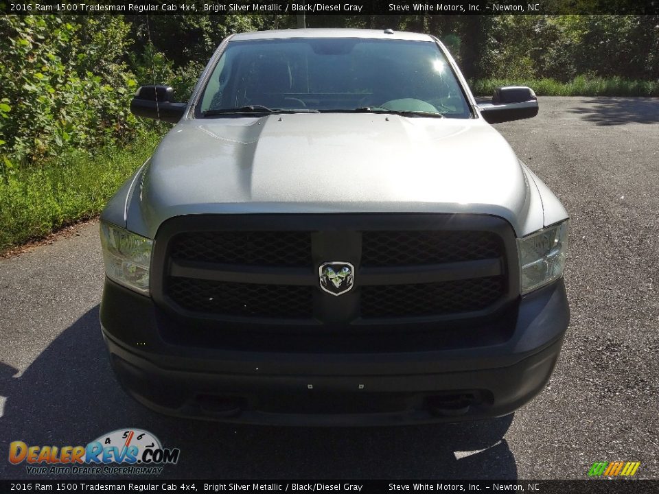 2016 Ram 1500 Tradesman Regular Cab 4x4 Bright Silver Metallic / Black/Diesel Gray Photo #3