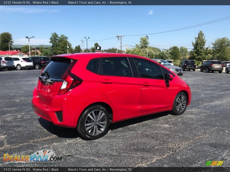 2015 Honda Fit EX Milano Red / Black Photo #6