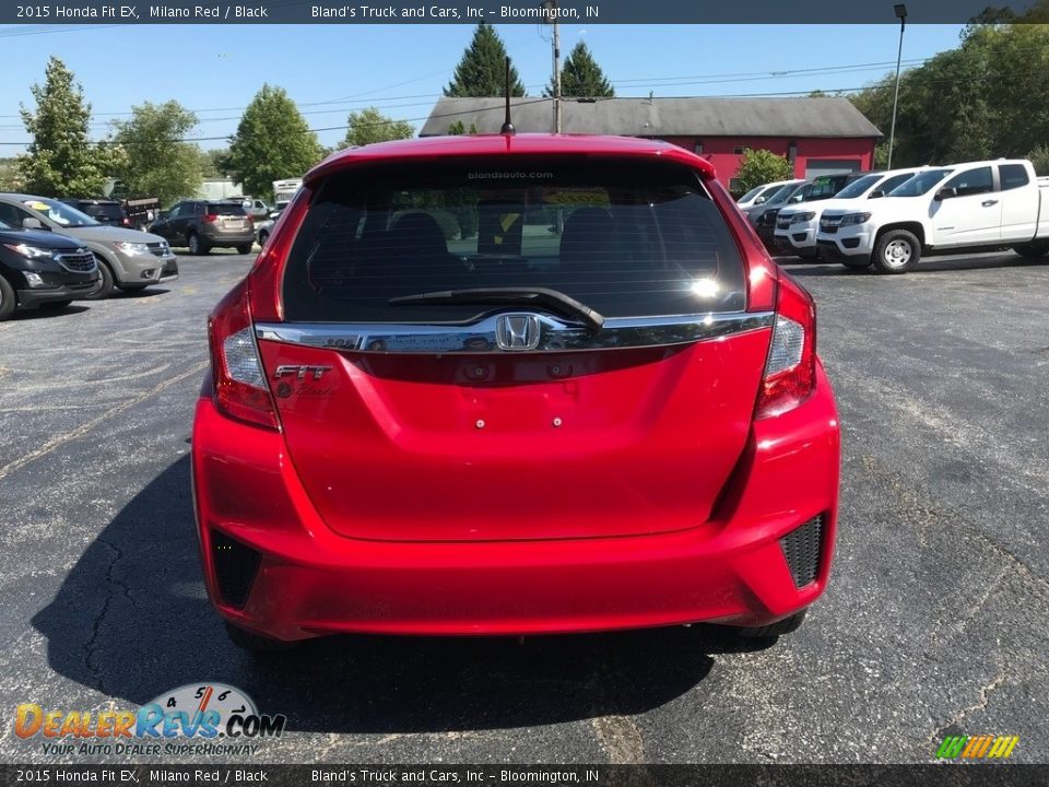 2015 Honda Fit EX Milano Red / Black Photo #7