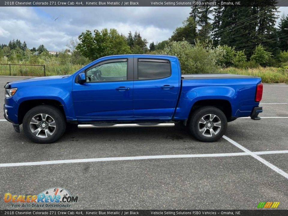 2018 Chevrolet Colorado Z71 Crew Cab 4x4 Kinetic Blue Metallic / Jet Black Photo #8