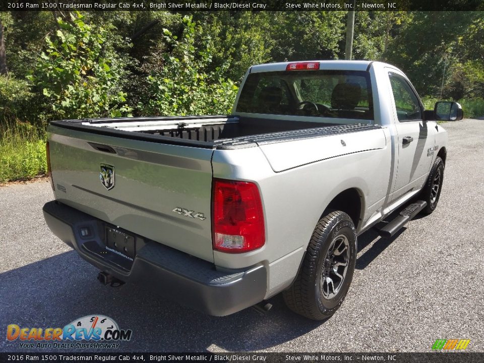 2016 Ram 1500 Tradesman Regular Cab 4x4 Bright Silver Metallic / Black/Diesel Gray Photo #7