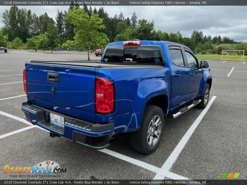 2018 Chevrolet Colorado Z71 Crew Cab 4x4 Kinetic Blue Metallic / Jet Black Photo #12