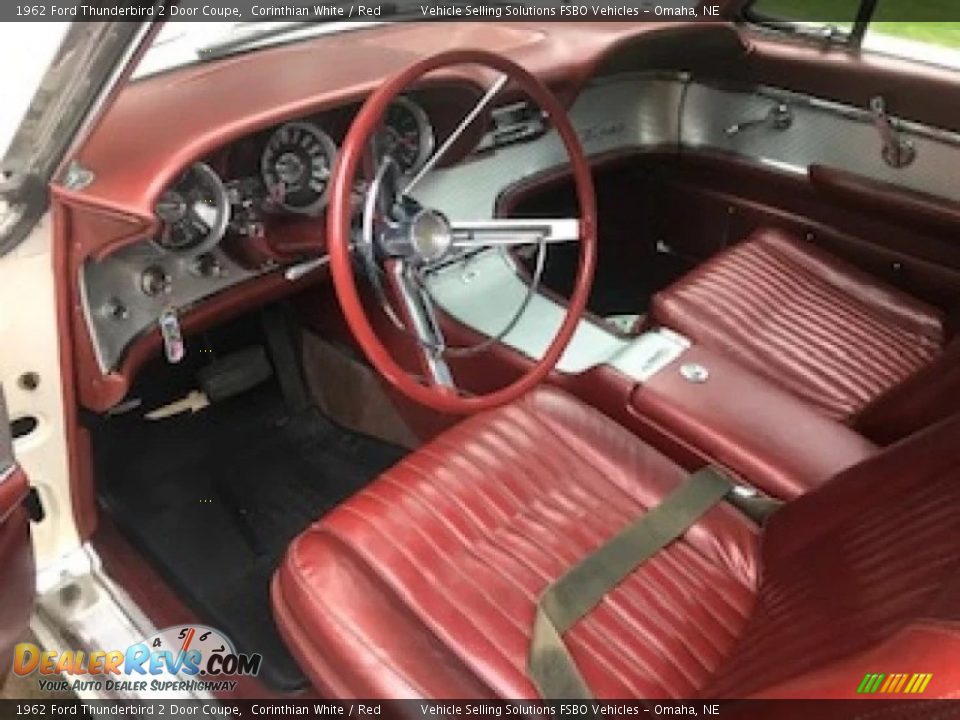 Red Interior - 1962 Ford Thunderbird 2 Door Coupe Photo #2