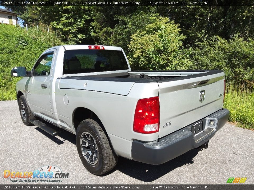 2016 Ram 1500 Tradesman Regular Cab 4x4 Bright Silver Metallic / Black/Diesel Gray Photo #11