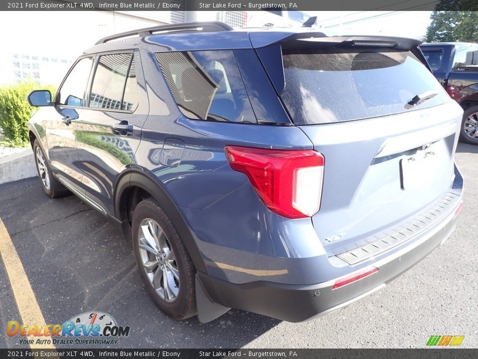 2021 Ford Explorer XLT 4WD Infinite Blue Metallic / Ebony Photo #4