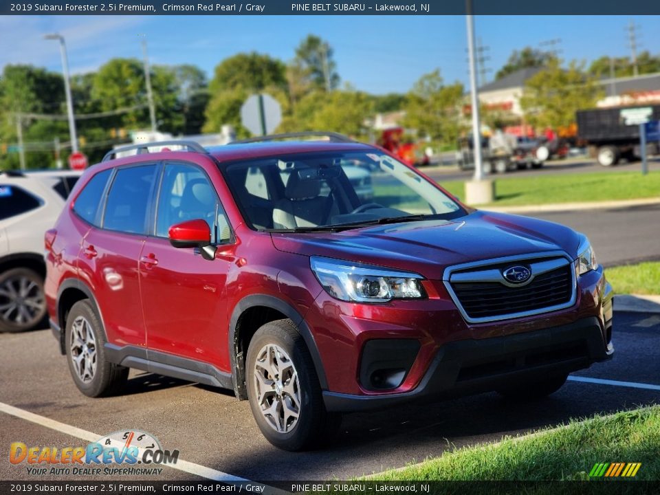 2019 Subaru Forester 2.5i Premium Crimson Red Pearl / Gray Photo #4
